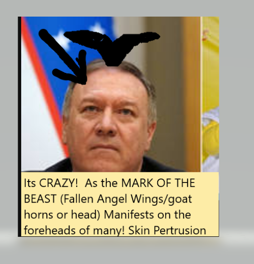 Mark of the beast appearing on the foreheads of men. 
